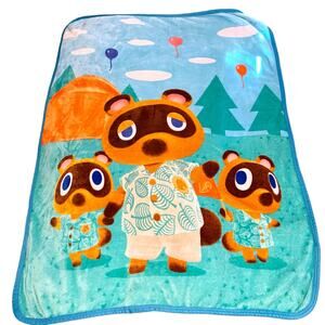 Animal Crossing New Horizons Soft Silky Throw Plush Blanket Comfy Warm Cozy